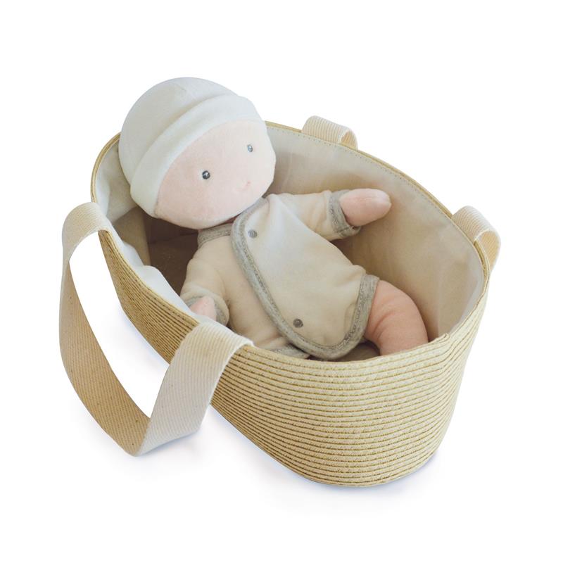 DC3626 Doudou et Compagnie Miminko v košíku šedé