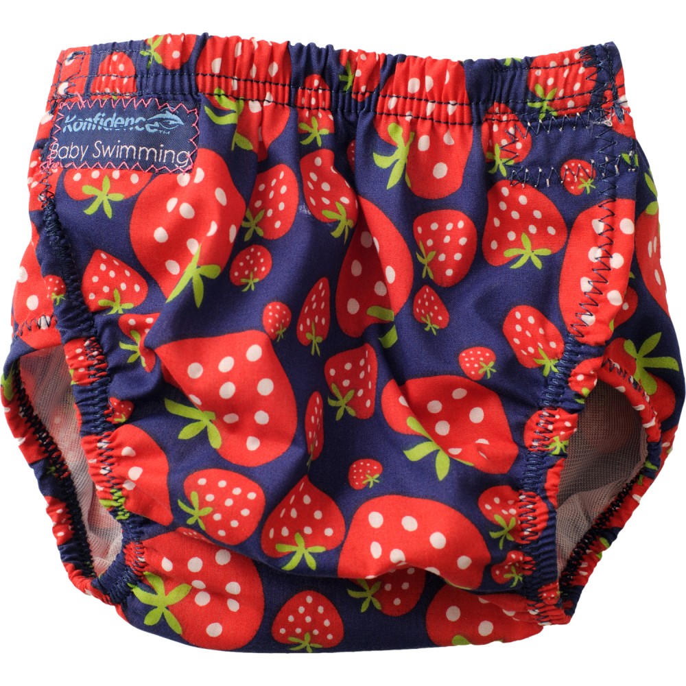 304-s Konfidence Aquanappy nastaviteľné plavky Strawberry