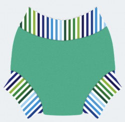 Swim nappy Neoprénové plavky Zelené s pásom XL